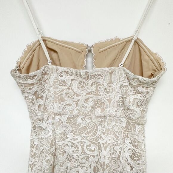 Free People Catalina Strapless Lace Bodycon Mini Dress White Size 6 - Picture 11 of 14
